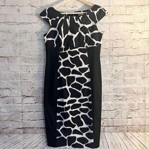 Karen Millen giraffe sheath dress